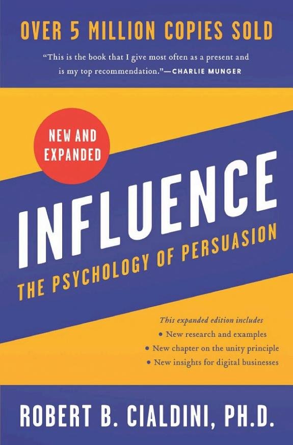 Influence: The Psychology of Persuasion book cover