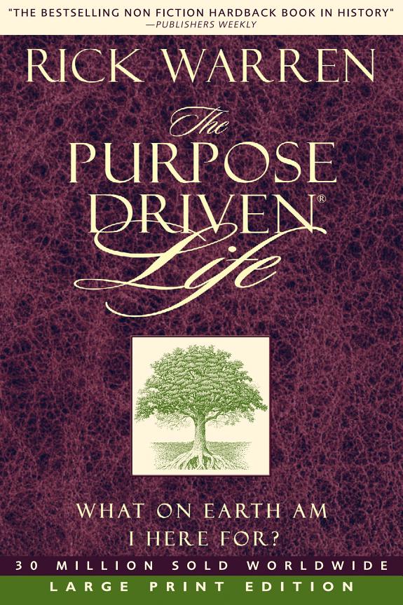 The Purpose Driven Life book cover