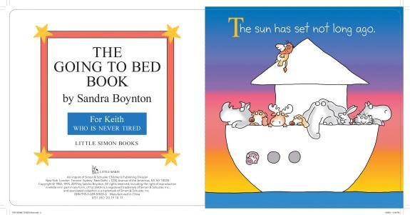 The Going to Bed Book book cover